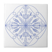 Majolica blue Amalfi Küste Sardinien Fisch & Zitru Fliese (Vorderseite)