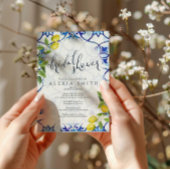 Majolica Fliesen Brautdusche Einladung Sizilien