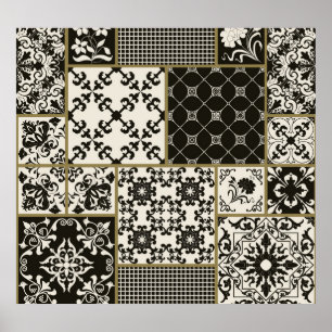 Majolica Fliesen islamische Motive. Poster