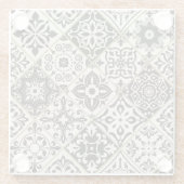 Majolica Islamic Tile Patchwork Glasuntersetzer (Rückseite)