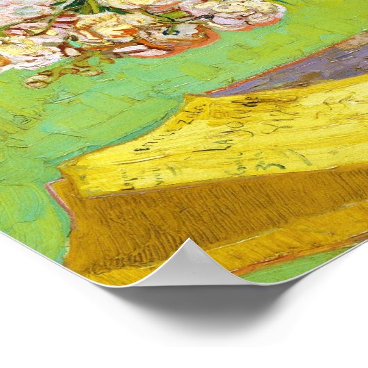 Majolica Jar Branches Oleander Vincent van Gogh Poster (Ecke)