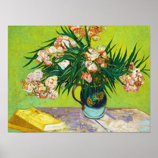 Majolica Jar Branches Oleander Vincent van Gogh Poster (Vorne)