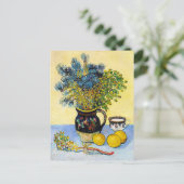 Majolica Jug Wildblumen Vincent Van Gogh Postkarte (Stehend Vorderseite)
