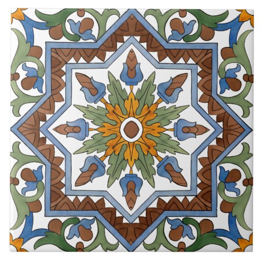 Majolica Pattern Repro Fliese (Vorderseite)