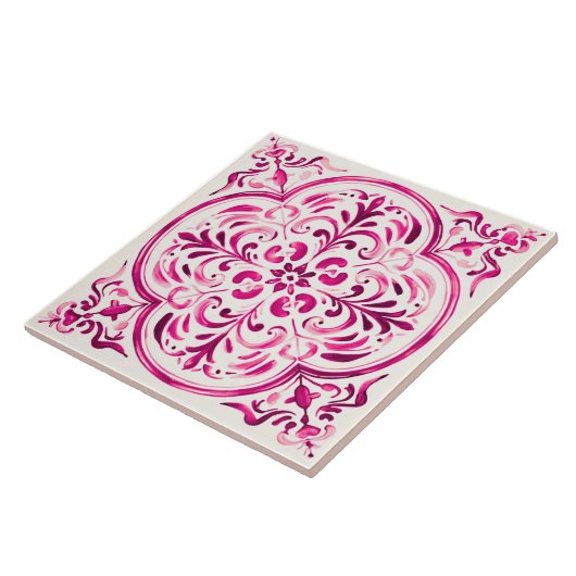 Majolica Rose Fliese (Seite)