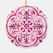 Majolica Rose Keramik Ornament (Hinten)