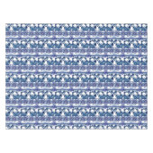 Majolika, blau und weiß, Porzellan, Tischdecke (Vorderseite (Horizontal))