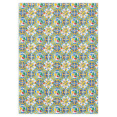 Majolika, blaue Fliesen, sizilianische Fliesen, Ke Tischdecke (Vorderseite)