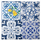 Majolika,Fliesen,Zitronen,sizilianische Fliesen  (Vorderseite)