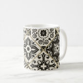 Majolika-islamische Fliesen-Patchwork Kaffeetasse (VorderseiteRechts)