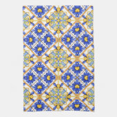Majolika, mediterrane Fliesen, Geschirrtuch (Vertikal)