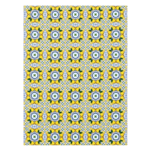 Majolika, mediterrane Fliesen, Tischdecke (Vorderseite)