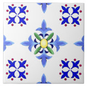 Majolika, mediterraner Stil  Fliese (Vorderseite)