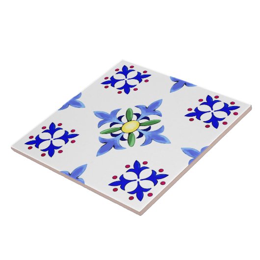 Majolika, mediterraner Stil  Fliese (Seite)