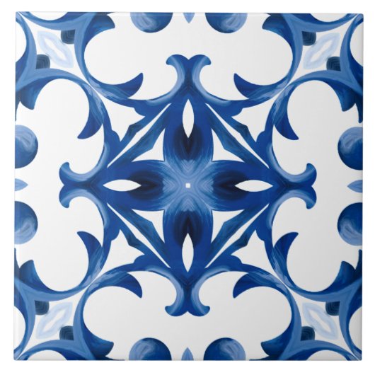 Majolika, sizilianische Fliesen, Keramik Tile Fliese (Vorderseite)