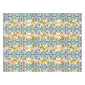 Majolika, sizilianische Fliesen, Zitronen Zitrusfr Tischdecke (Vorderseite (Horizontal))