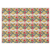Majolika, sizilianischer Stil, Blume Tischdecke (Vorderseite (Horizontal))