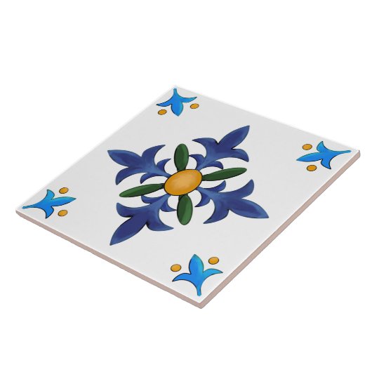 Majolika, sizilianischer Stil  Fliese (Seite)