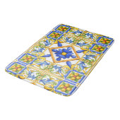 Majolika, Spanische Kachel, mediterran Badematte (Schrägansicht)