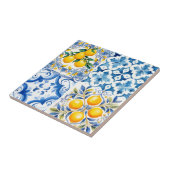 Majolika, Zitrone, sizilianische Fliesen, Fliese (Seite)