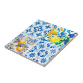 Majolika, Zitrone, sizilianische Fliesen, Fliese (Seite)