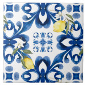 Majolika, Zitrone, sizilianische Fliesen, Keramik  Fliese (Vorderseite)