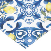 Majolika, Zitrone, sizilianische Fliesen, Keramik  Großer Tischläufer (Ecke)