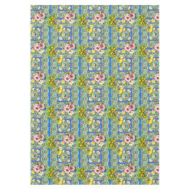 Majolika, Zitrone, sizilianische Fliesen, Tischdecke