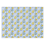 Majolika, Zitronen, mediterrane Kacheln Tischdecke (Vorderseite (Horizontal))