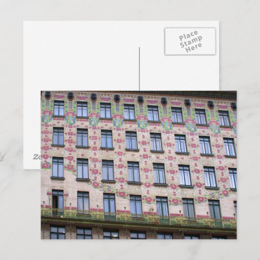 Majolikahaus Postkarte (Vorne/Hinten)