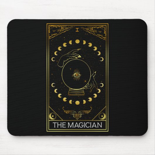 Major Arcana Magician Tarot Card Mousepad (Vorne)