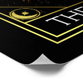 Major Arcana Magician Tarot Card Poster (Ecke)