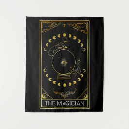 Major Arcana Magician Tarot Card  Wandteppich