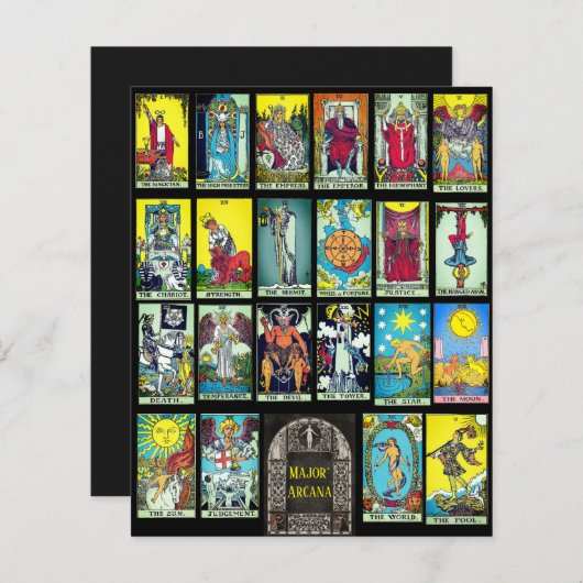 Major Arcana Tarot Card (Vorne/Hinten)