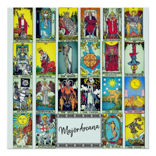 Major Arcana Tarot Poster (Vorderseite)