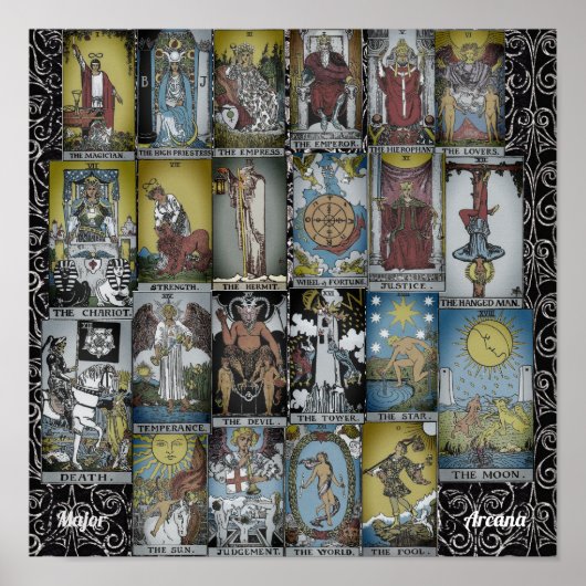 Major Arcana Tarot Sux Poster (Vorne)