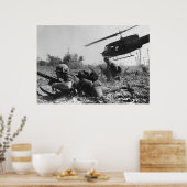 Major Crandalls UH-1D-Hubschrauber im Vietnamkrieg Poster (Küche)