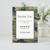 Major Cutie Dankeschön-Karte Kinder Erster Geburts Dankeskarte (Stehend Vorderseite)