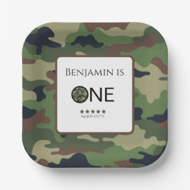 Major Cutie Paper Plate Kids Birthday Pappteller