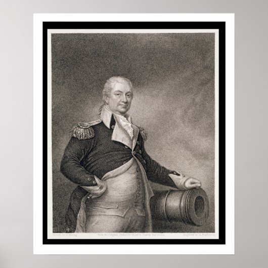 Major General Henry Knox (1750-1806), graviert dur Poster (Vorne)