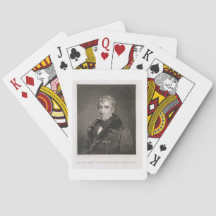 Major General William Henry Harrison, engraved by Spielkarten