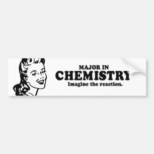 MAJOR in der CHEMIE - STELLEN Sie sich den Autoaufkleber
