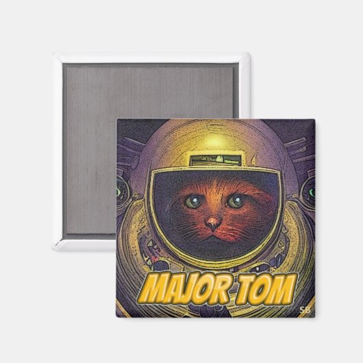 Major (Kitty) Tom: Magnet (Vorderseite/Rückseite)