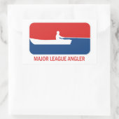 Major League Angler Rechteckiger Aufkleber (Tasche)