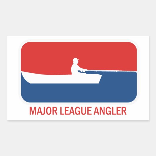 Major League Angler Rechteckiger Aufkleber (Vorderseite)
