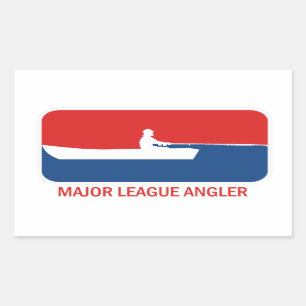 Major League Angler Rechteckiger Aufkleber