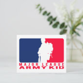 Major League Army Kid Postkarte (Stehend Vorderseite)