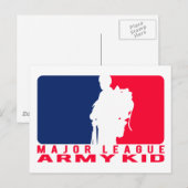 Major League Army Kid Postkarte (Vorne/Hinten)