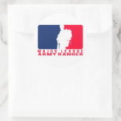 Major League Army Ranger Runder Aufkleber (Tasche)