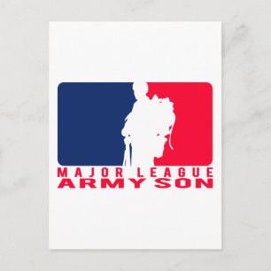 Major League Army Son Postkarte